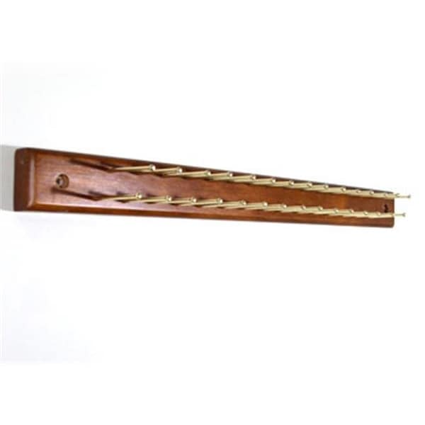 Proman HG16178 Home Essential Tie Hanger with 30 Tie Bars Walnut
